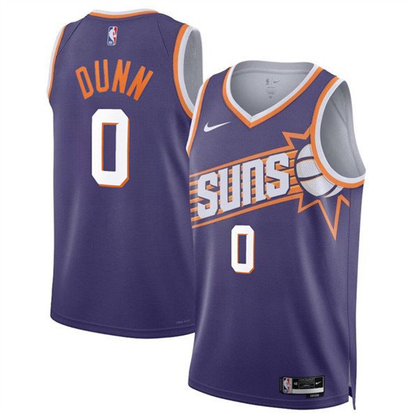 Men's Phoenix Suns Ryan Dunn Purple 2024 Draft Icon Edition Stitched Basketball Jersey