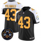 Men's Pittsburgh Steelers Troy Polamalu Black F.U.S.E. DMR Patch Untouchable Limited Jersey