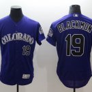 Men's Rockies Charlie Blackmon Flex Baseball Jersey Purple