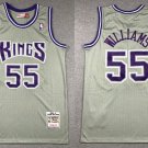 Men's Sacramento Kings Jason Williams Retro Basketball Jersey Gray