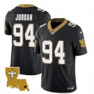Men's Saints Cameron Jordan Black 2023 FUSE 1987 Legacy Vapor Football Jersey