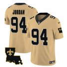 Men's Saints Cameron Jordan Gold 2023 FUSE 1987 Legacy Vapor Football Jersey