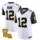 Men's Saints Chris Olave White 2023 FUSE 1987 Legacy Vapor Football Jersey