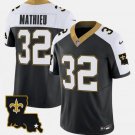 Men's Saints Tyrann Mathieu Black 2023 FUSE 1987 Legacy Vapor Jersey