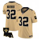 Men's Saints Tyrann Mathieu Gold 2023 FUSE 1987 Legacy Vapor Football Jersey