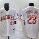 Men's San Diego Padres #23 Fernando Tatis Jr. Mexico White Cool Base Stitched Baseball Jersey
