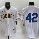 Men's San Diego Padres Jackie Robinson White Cool Base Stitched Baseball Jersey