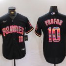 Mens San Diego Padres Jurickson Profar Mexico Black Fashion Baseball Jersey