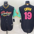 Men's San Diego Padres Tony Gwynn Black City Connect Cool Base Stitched Baseball Jersey