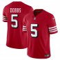 Men's San Francisco 49ers Josh Dobbs Color Rush Red 2024 F.U.S.E. Football Jersey
