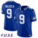 Men's Seahawks Kenneth Walker III Royal 2023 F.U.S.E. Vapor Throwback Stitched Jersey