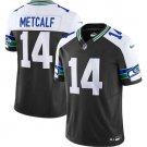 Men's Seattle Seahawks D.K. Metcalf Black F.U.S.E. Vapor Throwback Jersey