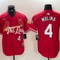 Men's St Louis Cardinals Yadier Molina Red 2024 City Connect Limited Stitched Jersey