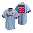 Mens St. Louis Cardinals Nolan Arenado Light Blue Pullover Cooperstown Collection Jersey