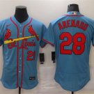 Men's St. Louis Cardinals Nolan Arenado Light Blue Stitched Flex Base Jersey