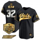 Men's Tennessee Volunteers Drew Beam Black Gold 2024 Champions Vapor Baseball Jersey