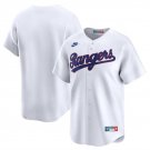 Men's Texas Rangers Blank White Cooperstown Collection Stitched Baseball Jersey