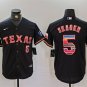 Men's Texas Rangers Corey Seager Black Mexico Cool Base Stitched Baseball Jersey