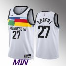 Men's Timberwolves Rudy Gobert City Jersey White 2023