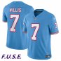 Men's Titans Malik Willis Light Blue 2023 F.U.S.E. Vapor Throwback Stitched Jersey