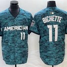 Men's Toronto Blue Jays Bo Bichette Number Teal 2023 All Star Cool Base Jersey