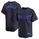 Men's Toronto Blue Jays George Springer Black 2024 City Connect Limited Stitched Jersey