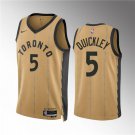 Men's Toronto Raptors Immanuel Quickley Gold 2023-24 City Edition Jersey