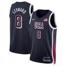Men's USA Basketbal Kawhi Leonard Navy 2024 Swingman Stitched Jersey