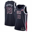 Men's USA Basketball Bam Adebayo Navy 2024 Swingman Stitched Jersey