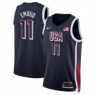 Men's USA Basketball Joel Embiid Navy 2024 Swingman Stitched Jersey