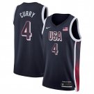 Men's USA Basketball Stephen Curry Navy 2024 Swingman Stitched Jersey