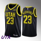 Men's Utah Jazz Lauri Markkanen Jersey Black 2022-23