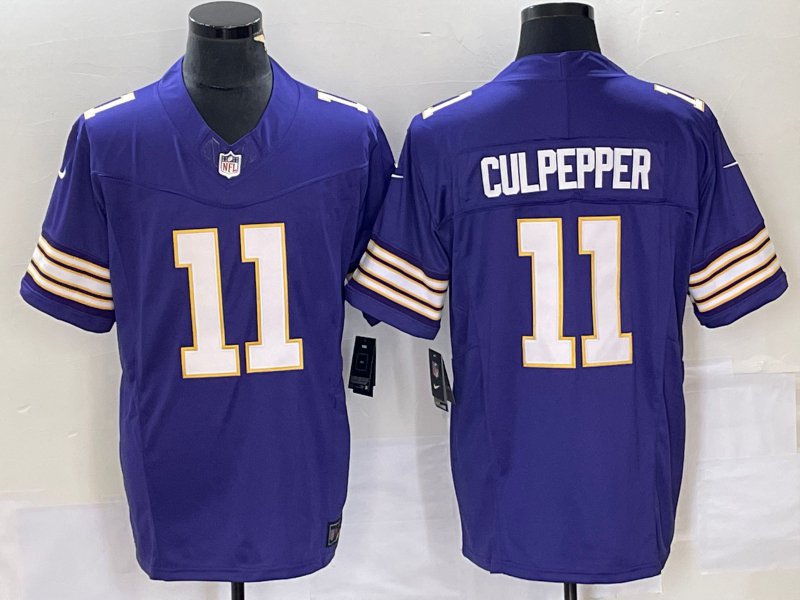Men's Vikings Daunte Culpepper Retro CLassic Limited Football Jersey Purple