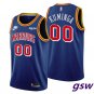Men's Warriors #00 Jonathan Kuminga 75th Anniversary Jersey Blue