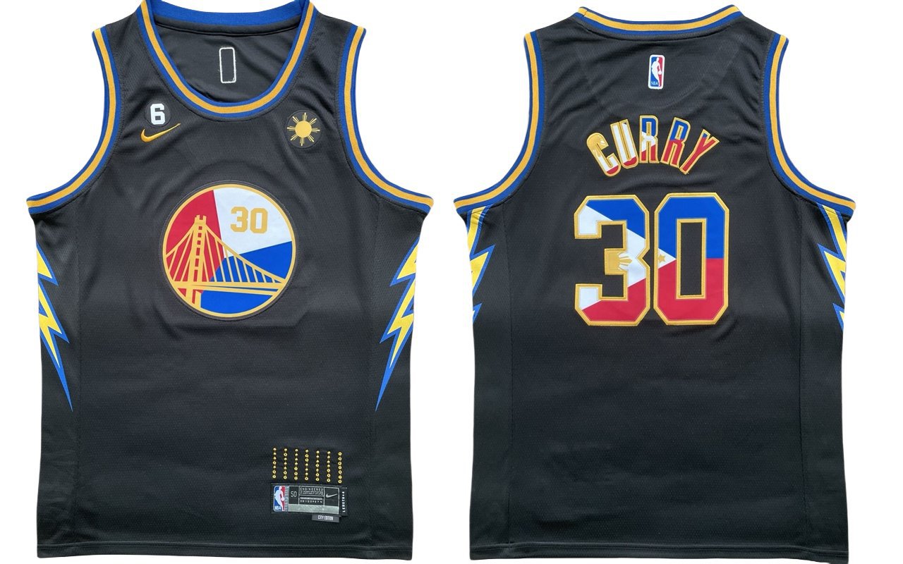 Men's Warriors Stephen Curry Mexico Basketball Jersey Stitched Black 2024