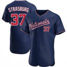 Mens Washington Nationals #37 Stephen Strasburg Flex Base Jersey Navy