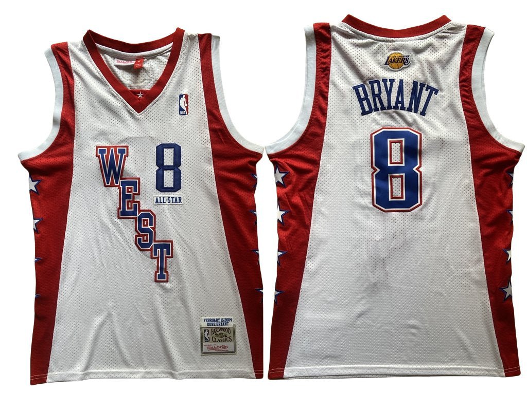 Men's West All-Star Game Kobe Bryant Basketball Jersey White Lakers