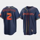 Mens Womens Youth Astros Alex Bregman City Cool Base Jersey Navy