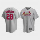 Mens Womens Youth Cardinals Nolan Arenado Cool Base Jersey Gray