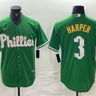 Mens womens youth Philadelphia Phillies Bryce Harper Green 2024 City Jersey