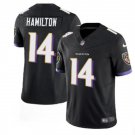 Mens Womens Youth Ravens Kyle Hamilton Black 2023 F.U.S.E. Football Jersey