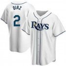 Men's Womens Youth Tampa Bay Rays Yandy Diaz Baseball Jersey White
