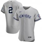 Men's Yankees Derek Jeter Flex Baseball Jersey grey