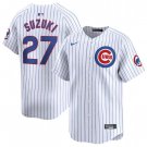 Men's Youth Chicago Cubs Seiya Suzuki 2024 Home White Cool Baseball Jersey
