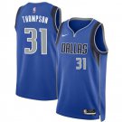 Men's Youth Dallas Mavericks Klay Thompson Blue Icon Edition Stitched Jersey