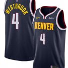 Men's Youth Denver Nuggets Russell Westbrook Navy 2024 Icon Edition Stitched Jersey