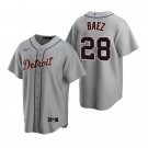 Men's Youth Detroit Tigers Javier Baez Stitched Cool Baseball Jersey Gray