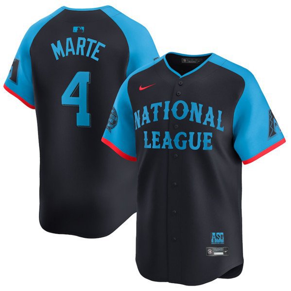 Mens Youth Diamondbacks Ketel Marte National League Navy 2024 All-Star Game Jersey