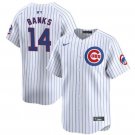 Men's Youth Ernie Banks Chicago Cubs Cool Baseball Jersey Stitched White