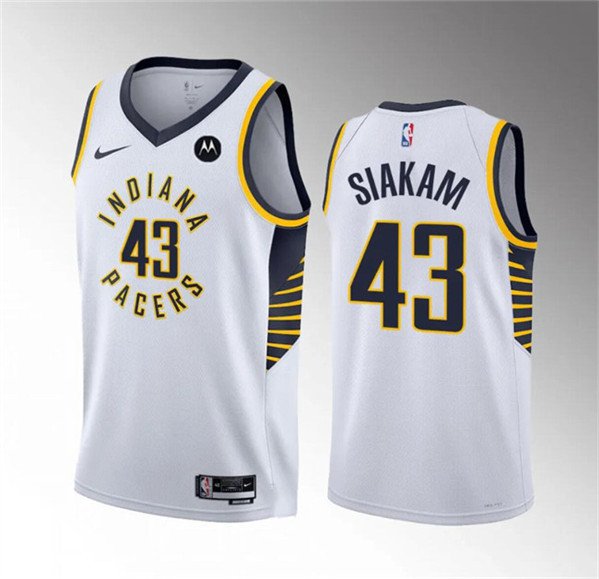 Men's Youth Pacers Pascal Siakam Basketball Jersey White